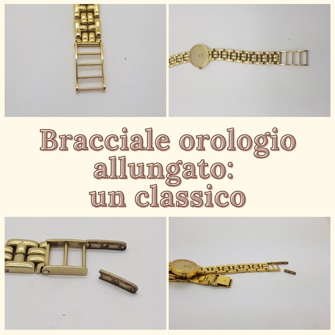 Bracciale orologio oro riparato