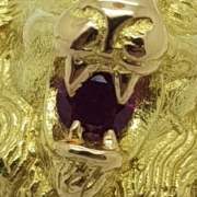 gioielli-cera-persa-anello-leone gioielli-cera-persa-anello-leone-rubino-orafo-roma