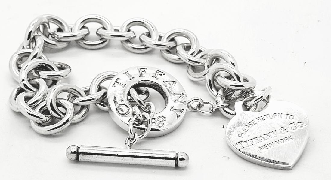 orafo roma flambojan bracciale tiffany argento rinnovato