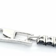 orafo roma bracciale Tennis argento moschettone