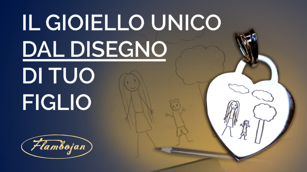 Gioiello Unico dal Disegno di Tua Figlia – Consegna Veloce