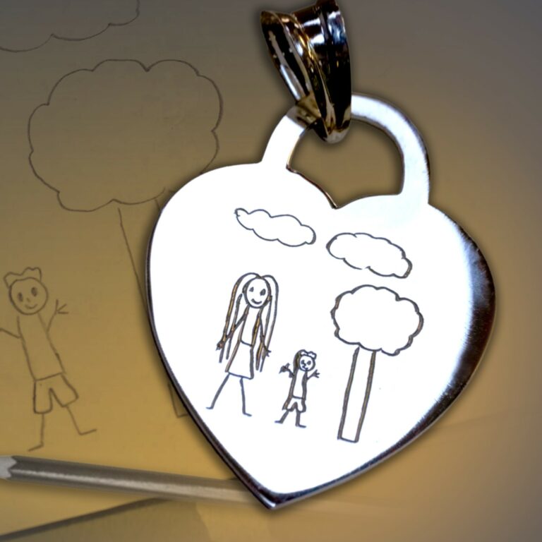 Gioiello Unico dal disegno di tua figlia – Consegna veloce